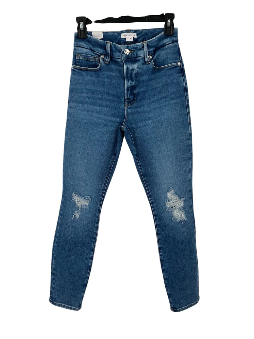 Good American jeans Good Legs Ripped High Waist Crop Skinny blue size 2/26